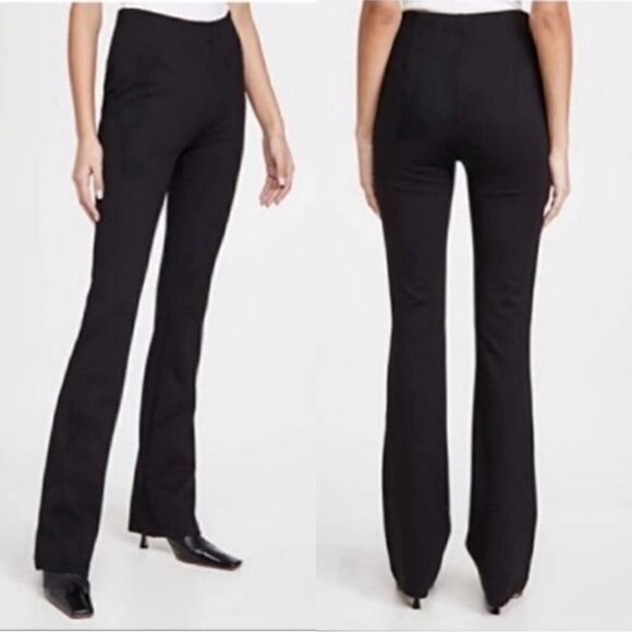Anine Bing Pants - Anine Bine  Dakota Black Pants Flare Side Zip Size S